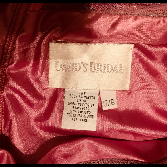 NWOT David’s Bridal Dress/Gown size 5/6 - Picture 9 of 10